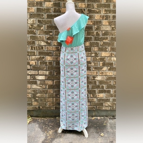 Tracy Negoshian Maxi Dress, Cobblestone Pink, Size Medium, New with Tags - Picture 3 of 6